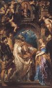 St Gregory the Great Surrounded by Otber Saints (mk01) Peter Paul Rubens